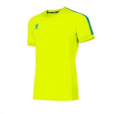 GLOBAL SS SHIRT (FLUO YELLOW-TURQUOISE)